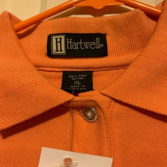 Cooperstown Dreams Park Size Women's XL Tangerine Polo Shirt NWT - Picture 4 of 6